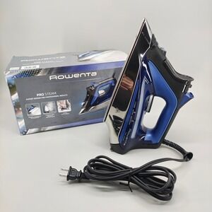 Rowenta Pro Steam DW8302 1775W Iron Stainless Steel 400 Hole Soleplate Blue